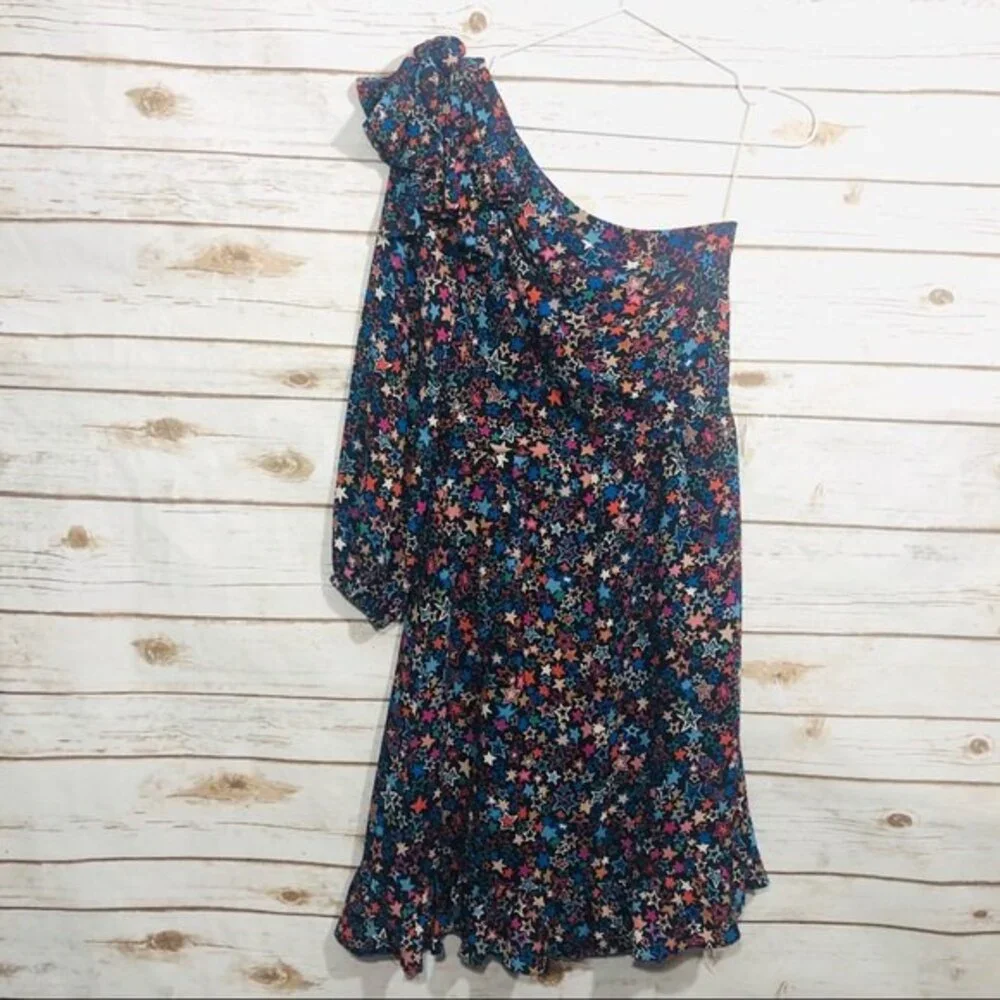 J.‎ Crew one shoulder kaleidoscope star dress size 00